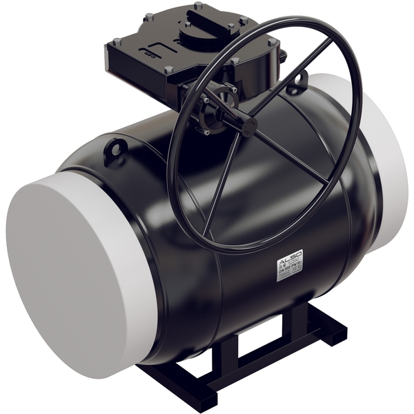 Кран шаровой сталь КШ.Ф.Р.032.40-01 Ду 32 Ру40 фл с редуктором ALSO